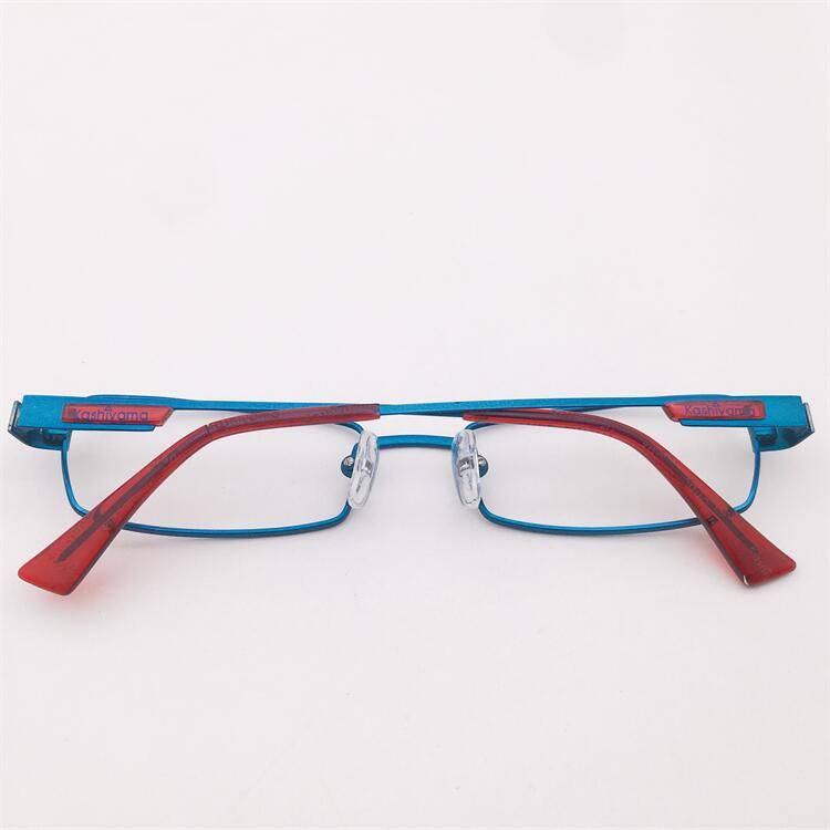Treasure orphan original single blue ultra -light titanium full -frame small square box decorative mirror leg temperament glasses shelf female