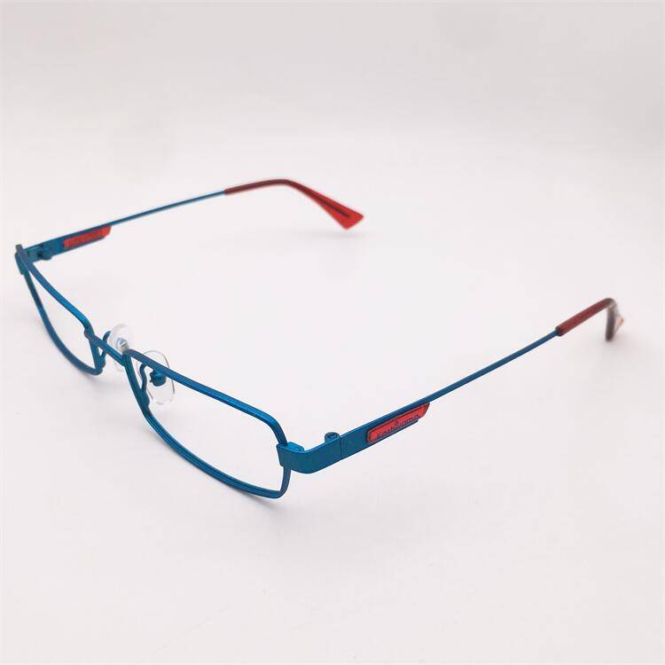 Treasure orphan original single blue ultra -light titanium full -frame small square box decorative mirror leg temperament glasses shelf female