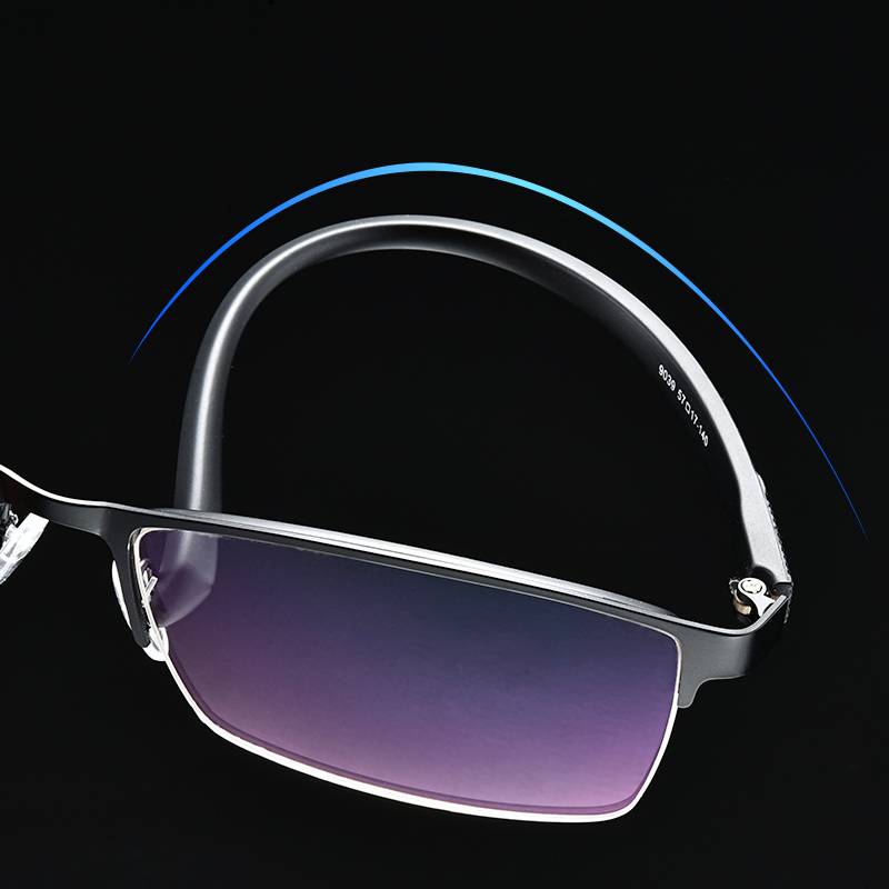 Ultra -light half -frame glasses Men's business myopia glasses matching finished myopia glasses big face men's half -frame glasses