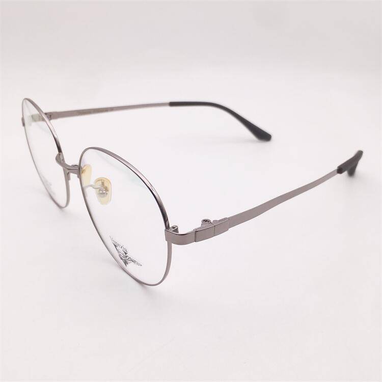 Treasured orphan original single gun color ultra -light pure titanium full -frame large round frame literary temperament myopia glasses rack men and women
