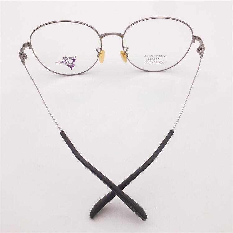 Treasured orphan original single gun color ultra -light pure titanium full -frame large round frame literary temperament myopia glasses rack men and women