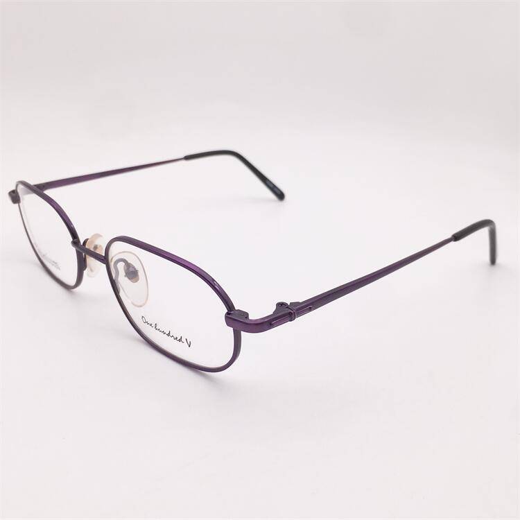 Shenzhen original single purple ultra -light titanium alloy full -frame multi -mirror frame literary temperament personality glasses shelf female
