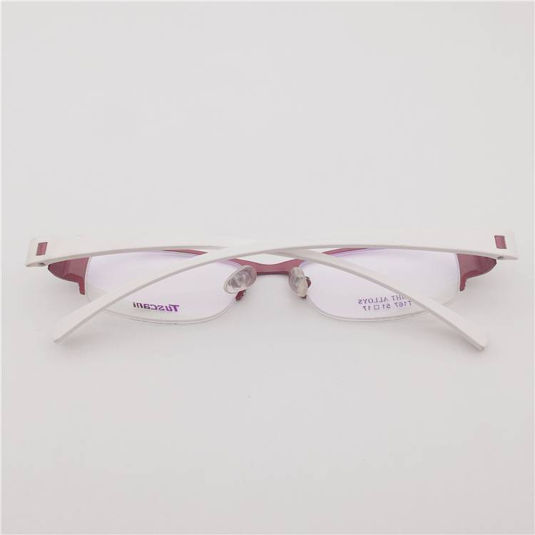 Original single Shenzhen boutique red titanium gold business temperament half frame TR90 comfortable mirror leg literary and artistic glasses