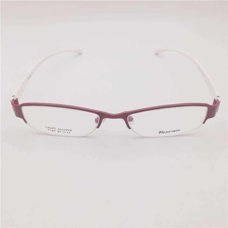 Original single Shenzhen boutique red titanium gold business temperament half frame TR90 comfortable mirror leg literary and artistic glasses