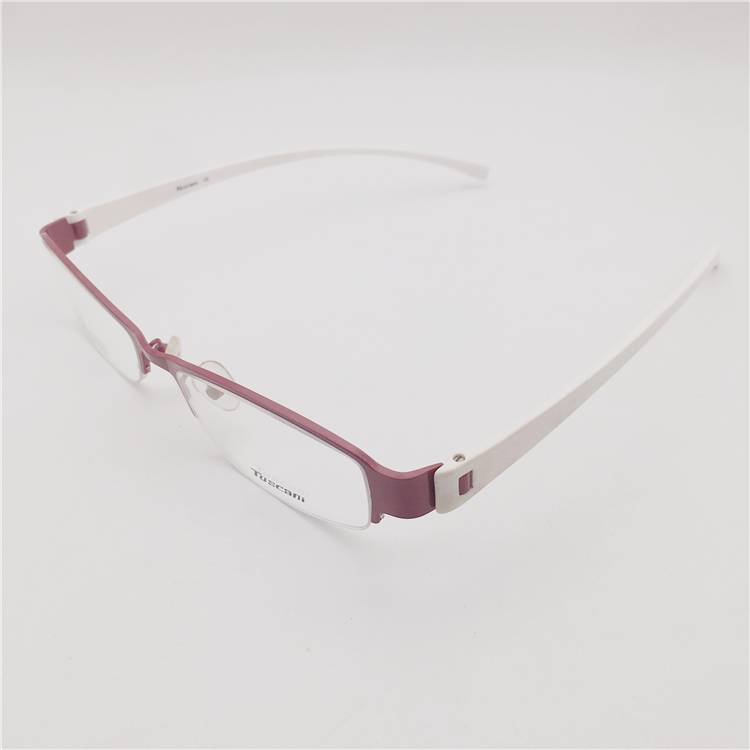 Original single Shenzhen boutique red titanium gold business temperament half frame TR90 comfortable mirror leg literary and artistic glasses
