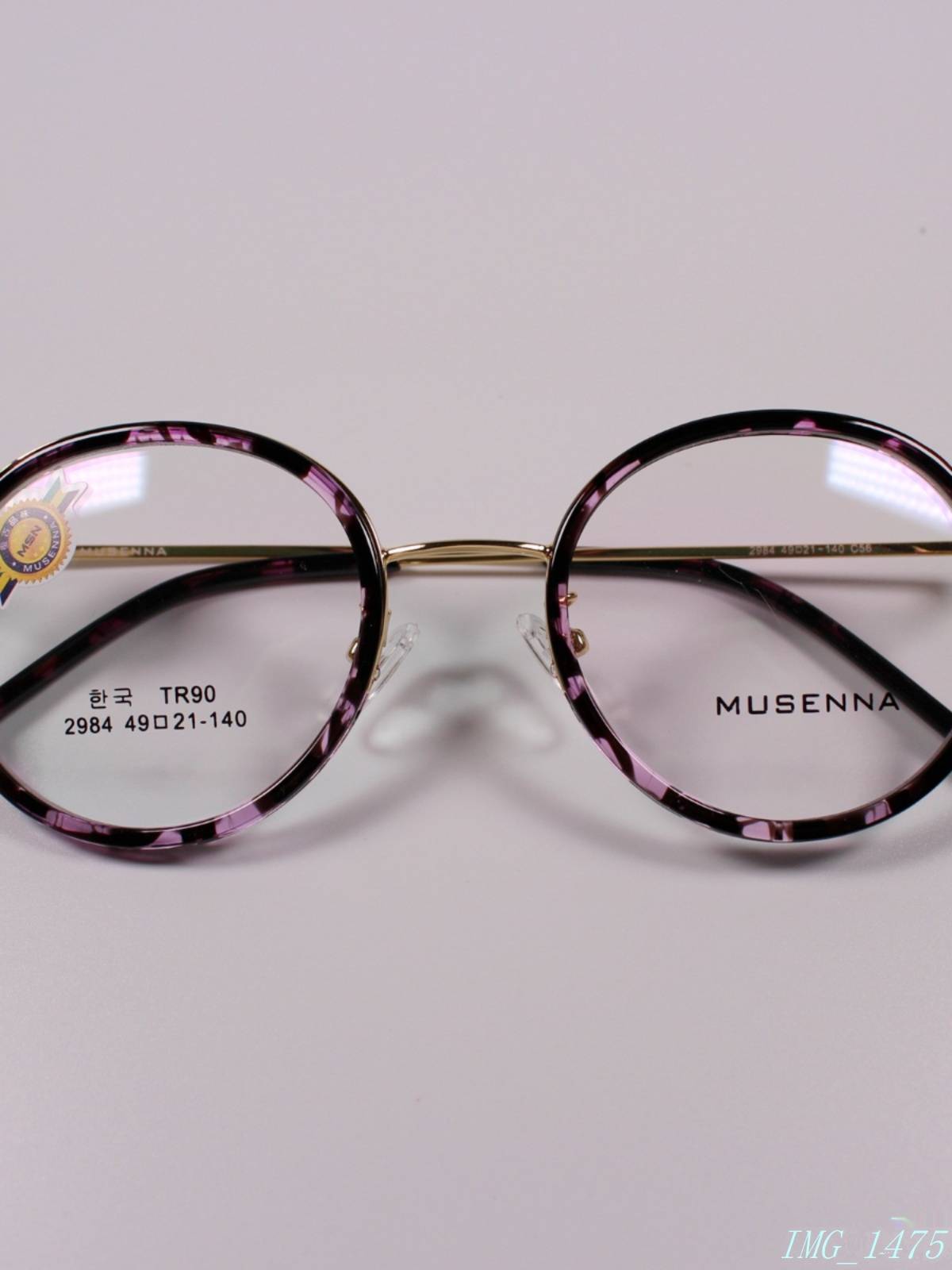 Factory new goods full box TR90 plus metal retro small round frame myopia glasses box optical glasses frame 5 color 298