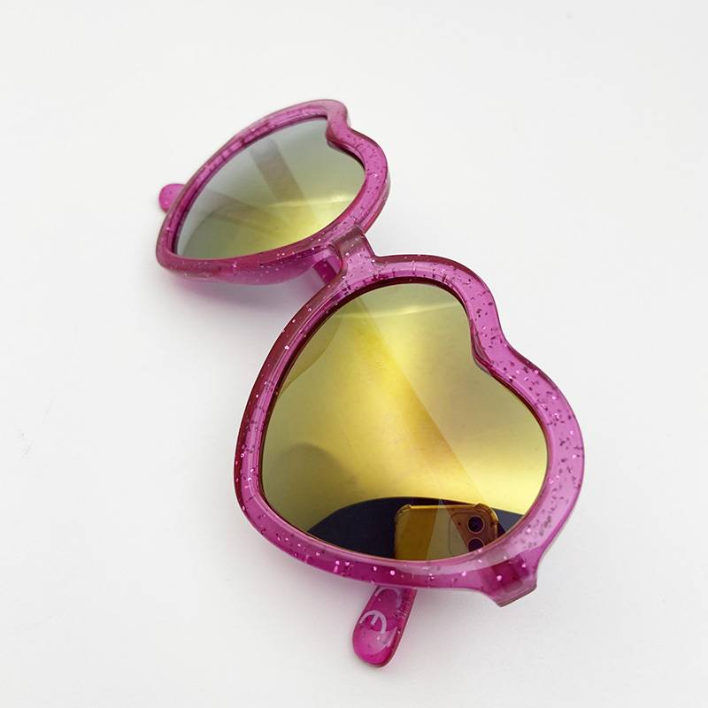 Export orders love coating, sunglasses fashion girl sunglasses anti -ultraviolet watch mirror sunshade sunshade, children