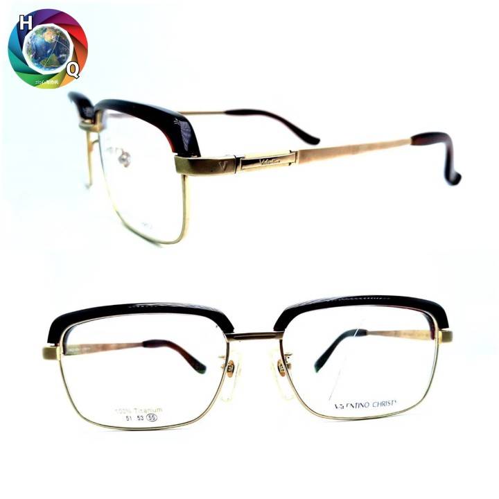 Tail single ultra -light pure titanium (100%titanium) male and female optical glasses frame eyebrow frame