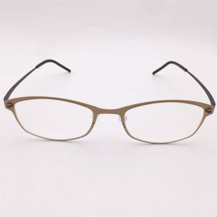 Original single German order ultra -light titanium black gun gold full -frame small round box fine legs fine leg literary personality