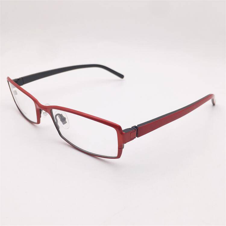 Shenzhen original single red ultra -light pure titanium full -frame all -frame plate anti -allergic mirror leg literary temperament glasses rack