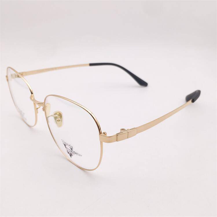 Treasured orphan original single ultra -light pure titanium gold full -frame large round frame literary temperament wild glasses rack men and women