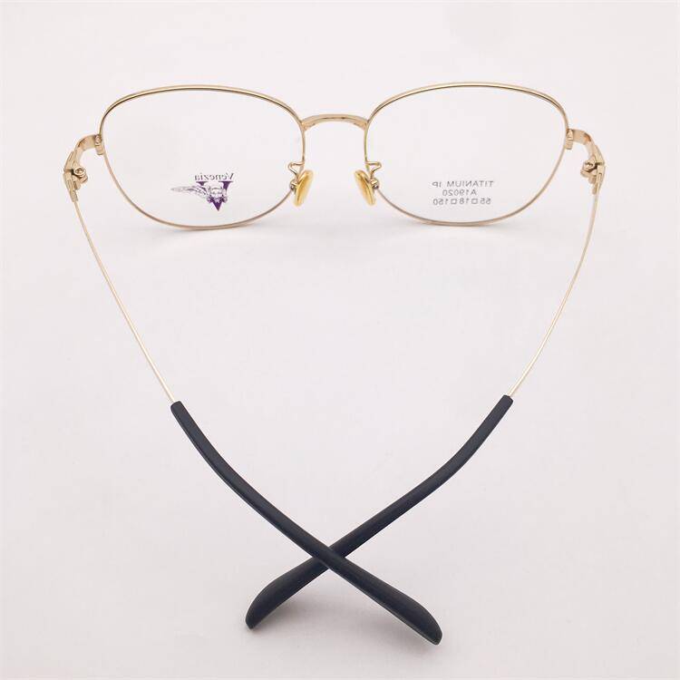 Treasured orphan original single ultra -light pure titanium gold full -frame large round frame literary temperament wild glasses rack men and women