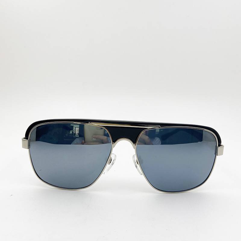 Pure original single men's polarized half -frame sunglasses fashion personality sunglasses anti -ultraviolet watch mirror shading mirror