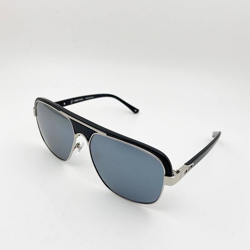 Pure original single men's polarized half -frame sunglasses fashion personality sunglasses anti -ultraviolet watch mirror shading mirror