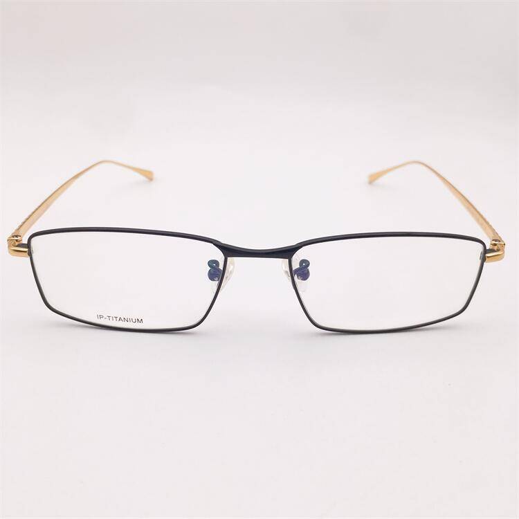 Treasure Orphan Original Single Super Light Pure Titanium Black Golden Framed Frame Framer Fine -legged Business temperament glasses rack Men and women