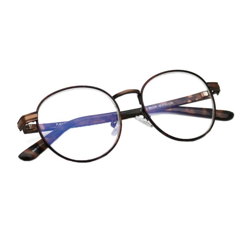 Anti -blue light circular flower mirror ultra -light high -grade tr mirror leg high, clear, comfortable, fatigue, fatigue small frame glasses