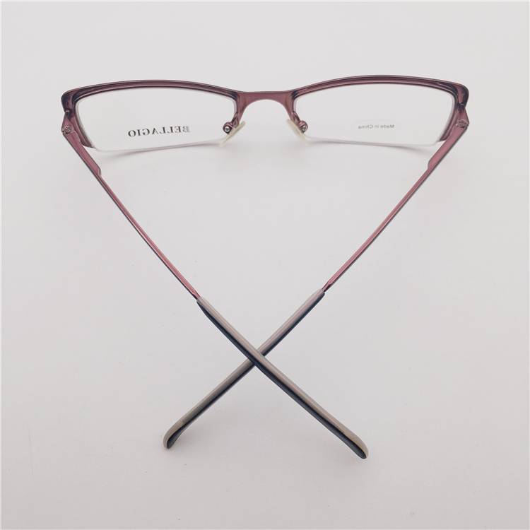 Original Single Lonely German order Black Business temperament half -frame spring mirror leg personality versatile glasses shelf female