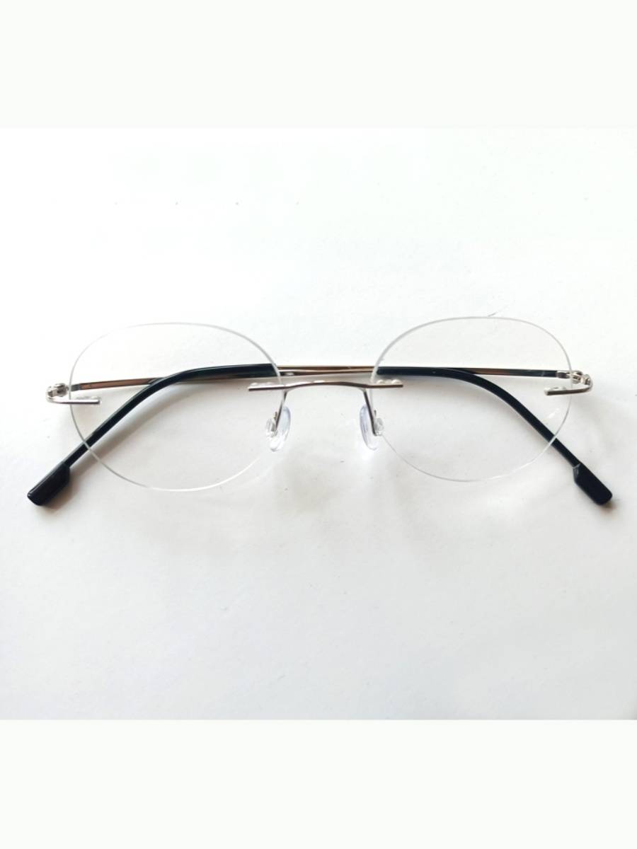 Ultra -light ultra -thin frameless glasses oval myopia customized non -spherical resin male girls high myopia