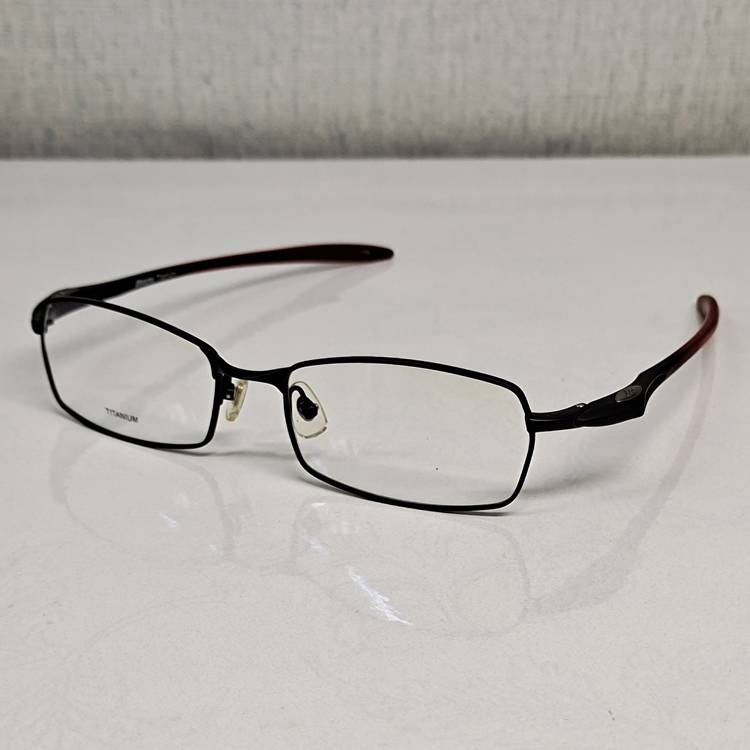 Original single -frame glasses frame 100%pure titanium frame M80216 sub -black sports model ultra -light 14 grams 142