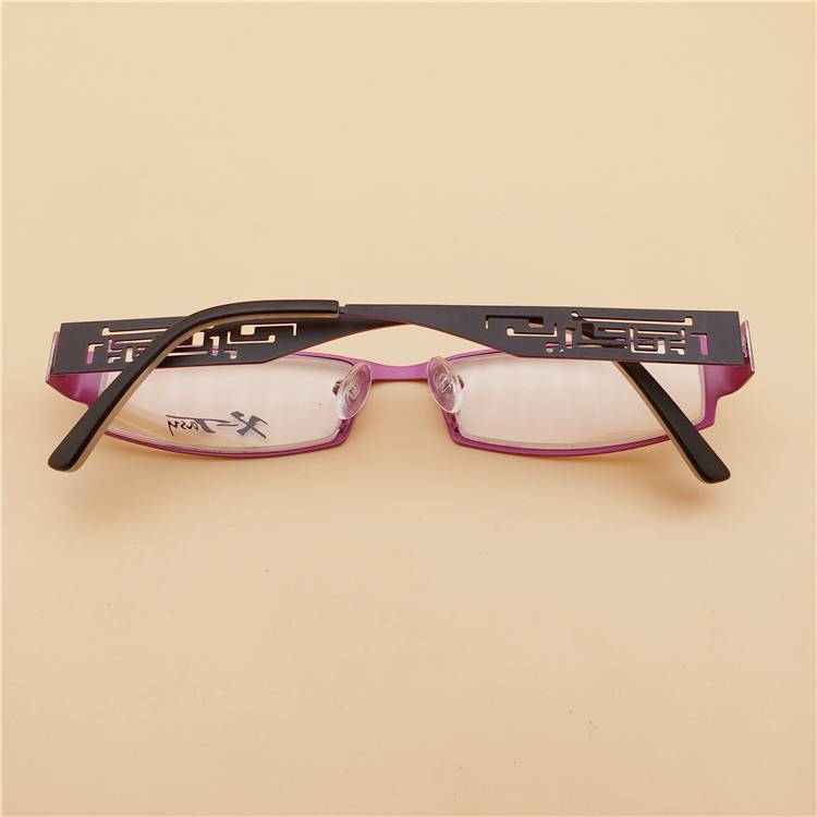 Germany order black titanium full -frame hollow carved mirror legs business personality noble myopia glasses shelf female