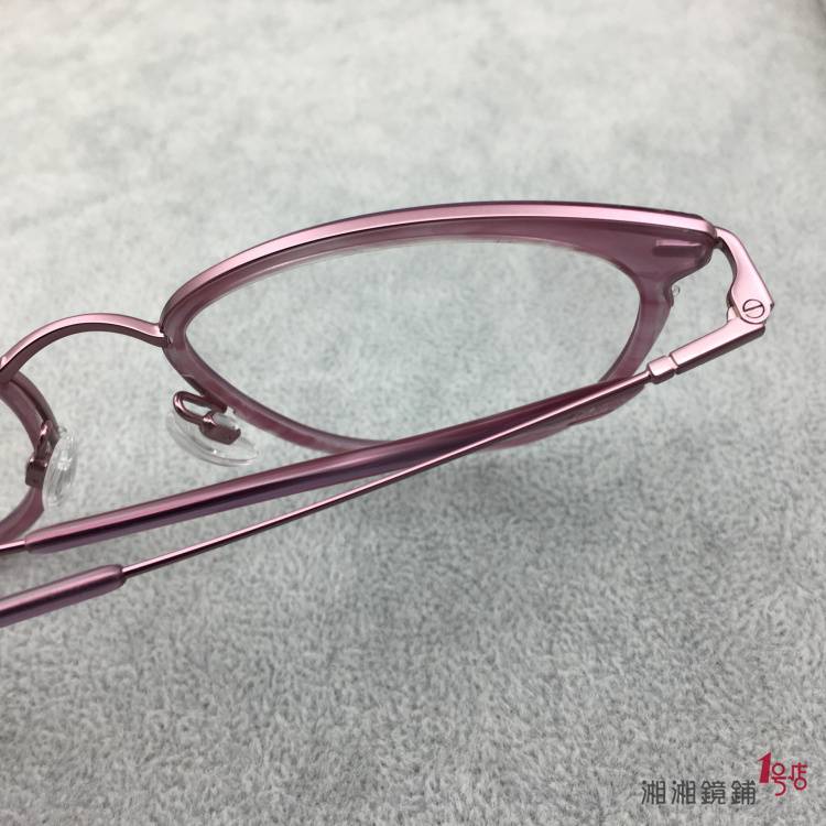 CIN large -faced titanium export original single -tail -end myopia glasses frame light purple