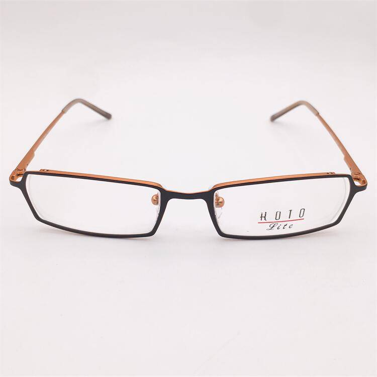 Treasure orphan original single black gold ultra -light titanium full frame spring mirror leg literary temperament glasses frame
