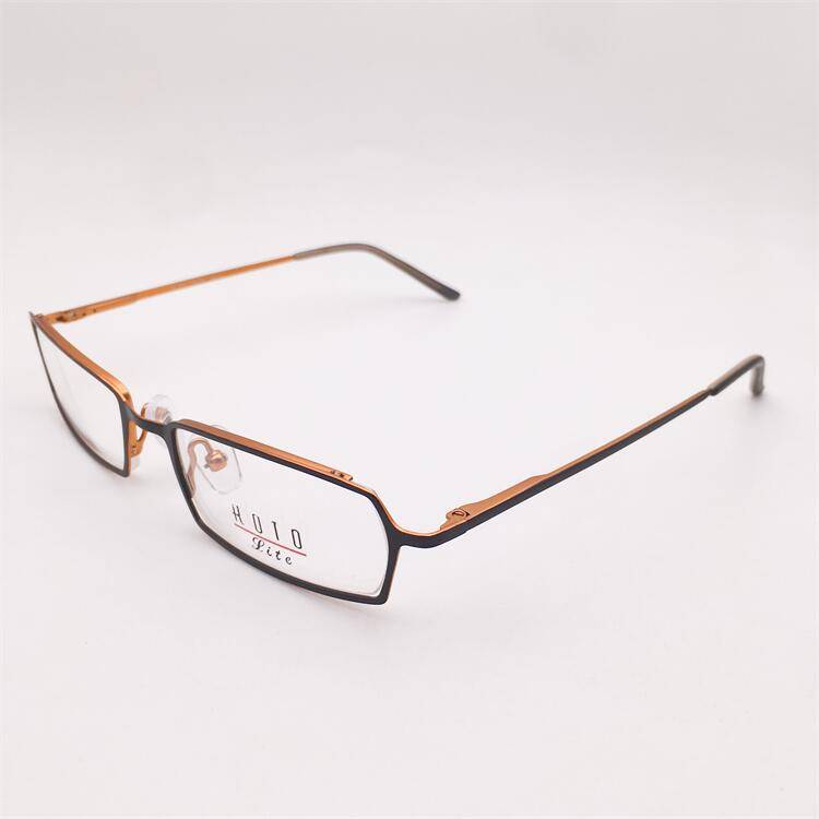 Treasure orphan original single black gold ultra -light titanium full frame spring mirror leg literary temperament glasses frame