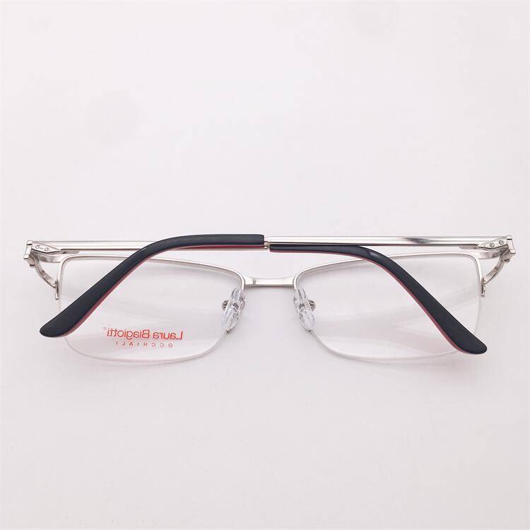 Treasured orphan original single silver business temperament half -frame diamond -filled spring mirror leg literary glasses shelf female