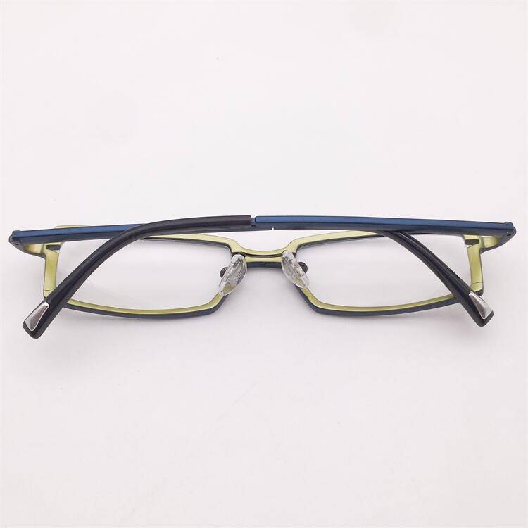 Treasure orphan original single ultra -light pure titanium blue full -frame literary temperament spring mirror leg glasses rack