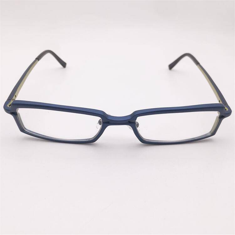 Treasure orphan original single ultra -light pure titanium blue full -frame literary temperament spring mirror leg glasses rack
