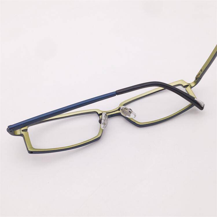 Treasure orphan original single ultra -light pure titanium blue full -frame literary temperament spring mirror leg glasses rack
