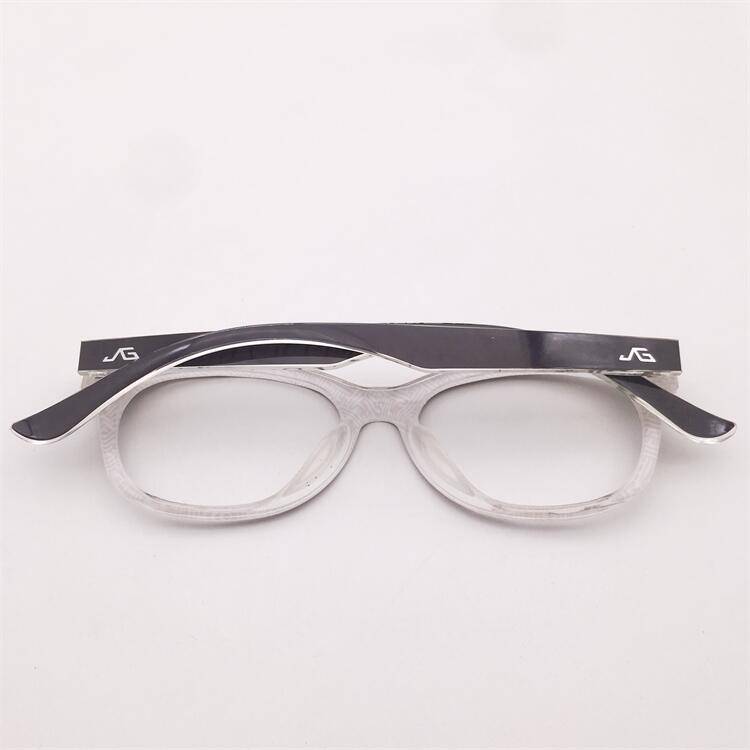 Treasured orphan original single black transliteration ultra -light tr90 large round frame literary temperament wild pattern glasses men and women