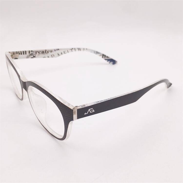 Treasured orphan original single black transliteration ultra -light tr90 large round frame literary temperament wild pattern glasses men and women
