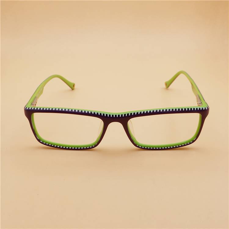 Orphan original single purple green square pattern decorative board spring mirror retro myopia glasses shelf female