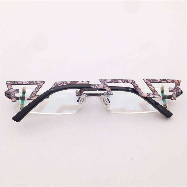 Treasured orphan original single -colored business temperament without hollow carved decorative mirror legs and glasses shelf women