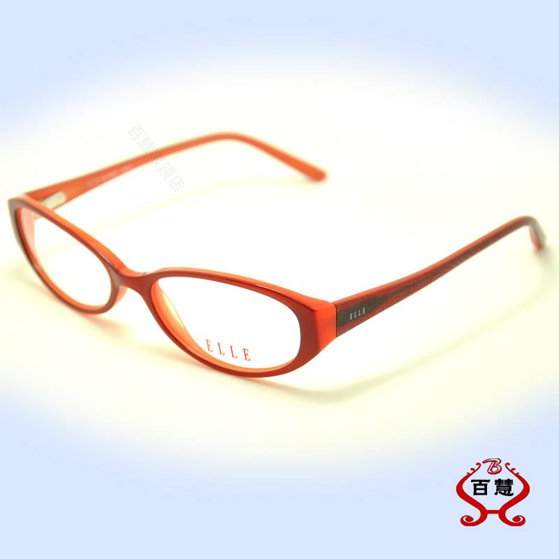 Student Girls Ellipular Frame ELLE Myopia Glasses Relief EL18752 Eye Mirror Red Black Orange Light