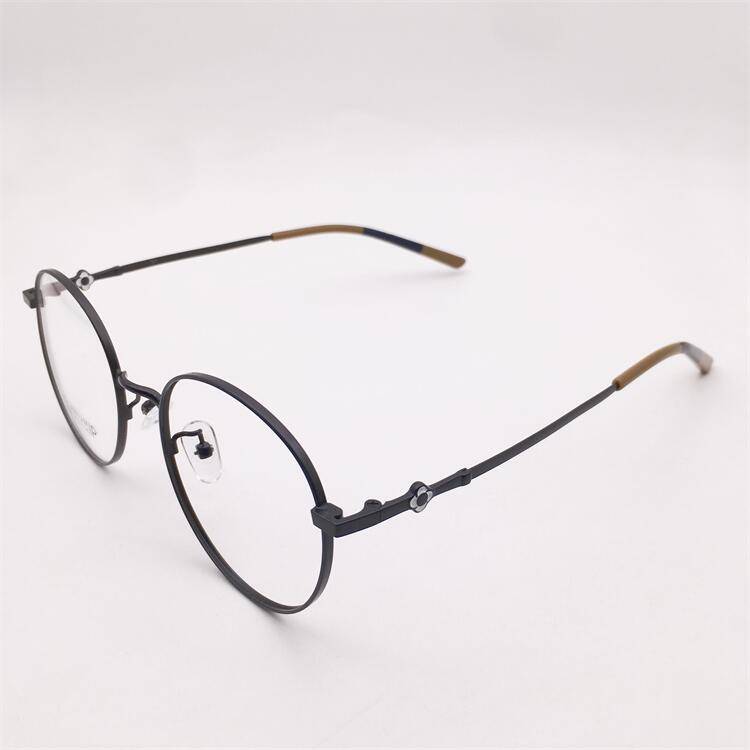 Treasure Orphan Original Single Black Titanium Gold Fragmentation Framed Circular Frame Carsh, Carved Mirror Legs Glasses Shelf Female