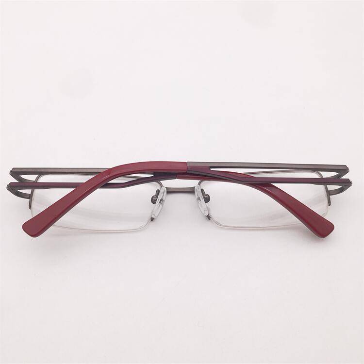 Treasured orphan original single -gun business temperament half -frame spring hollow mirror leg personality myopia glasses shelf female