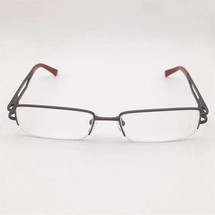Treasured orphan original single -gun business temperament half -frame spring hollow mirror leg personality myopia glasses shelf female