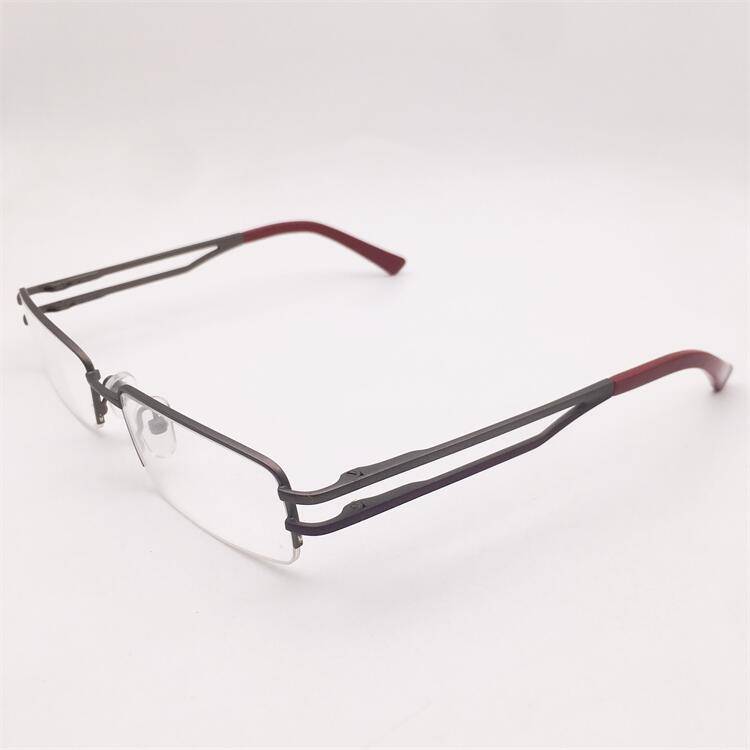 Treasured orphan original single -gun business temperament half -frame spring hollow mirror leg personality myopia glasses shelf female