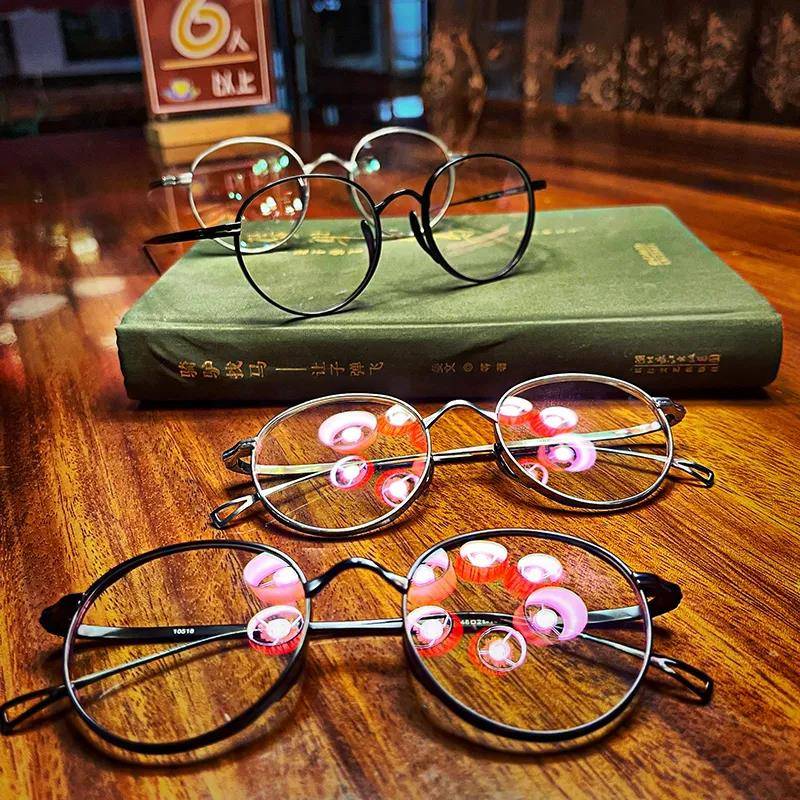 Pure titanium!Pure titanium!Yu Wenle is the same high -end frame!Offline 1800+ round retro glasses rack