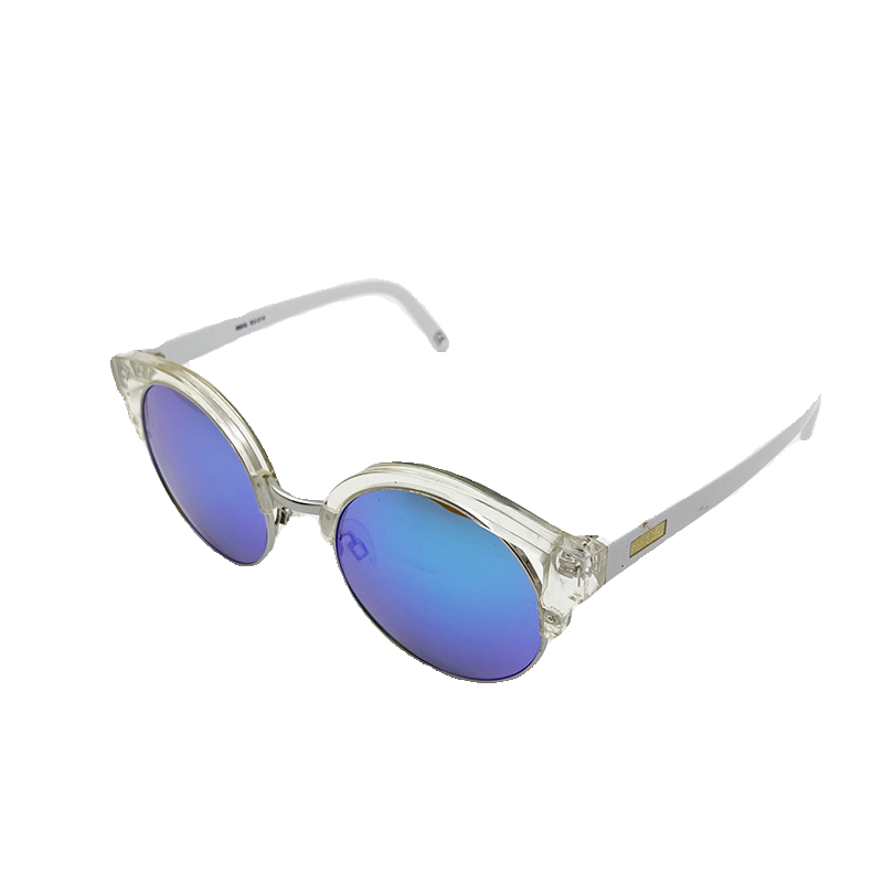 Order men's and women's blue film sunglasses fashion personality sunglasses anti -ultraviolet lighting mirrors uV400