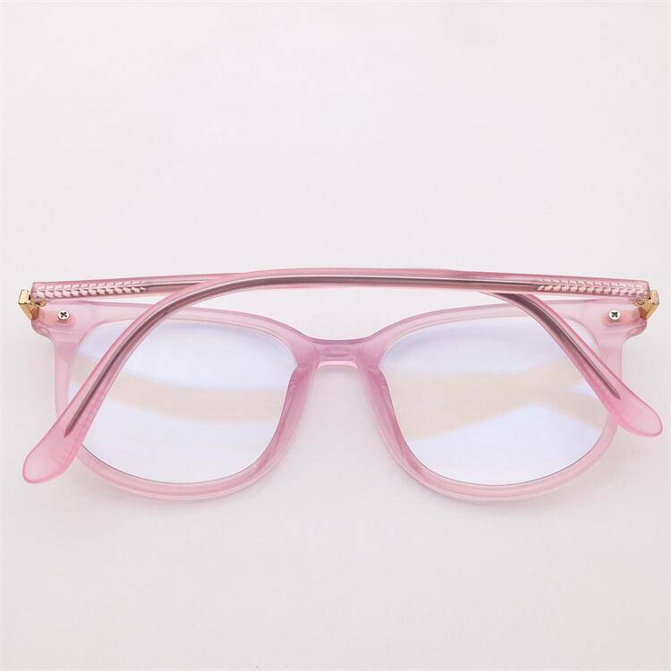 Treasured orphan original single pink ultra -light board full -frame large round frame literary temperament wild glasses shelf female