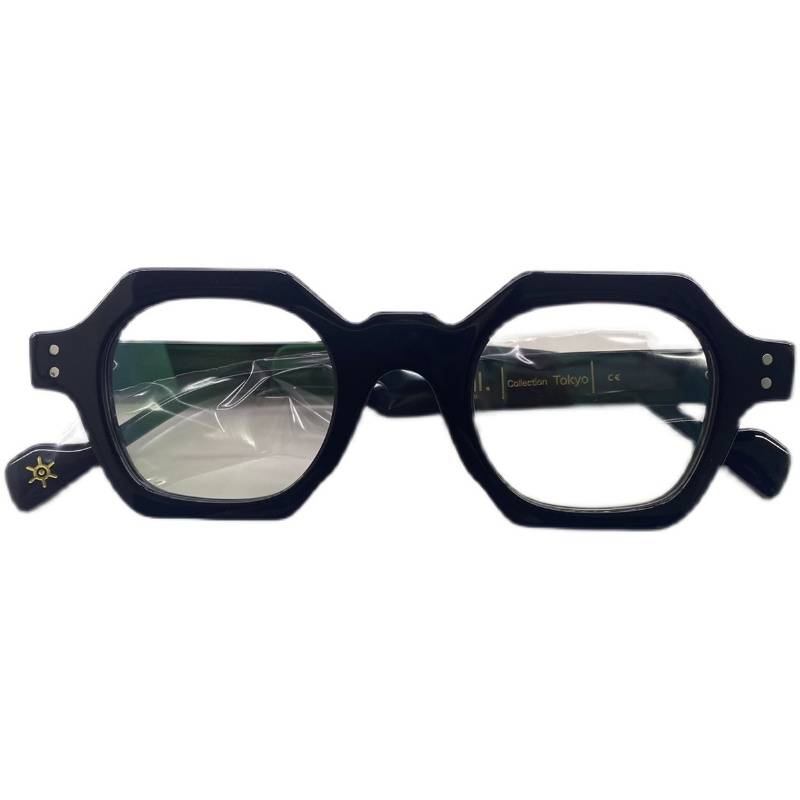 SheNeyewear plate design model retro fashion full -frame glasses men and women can be equipped with close -up mirrors