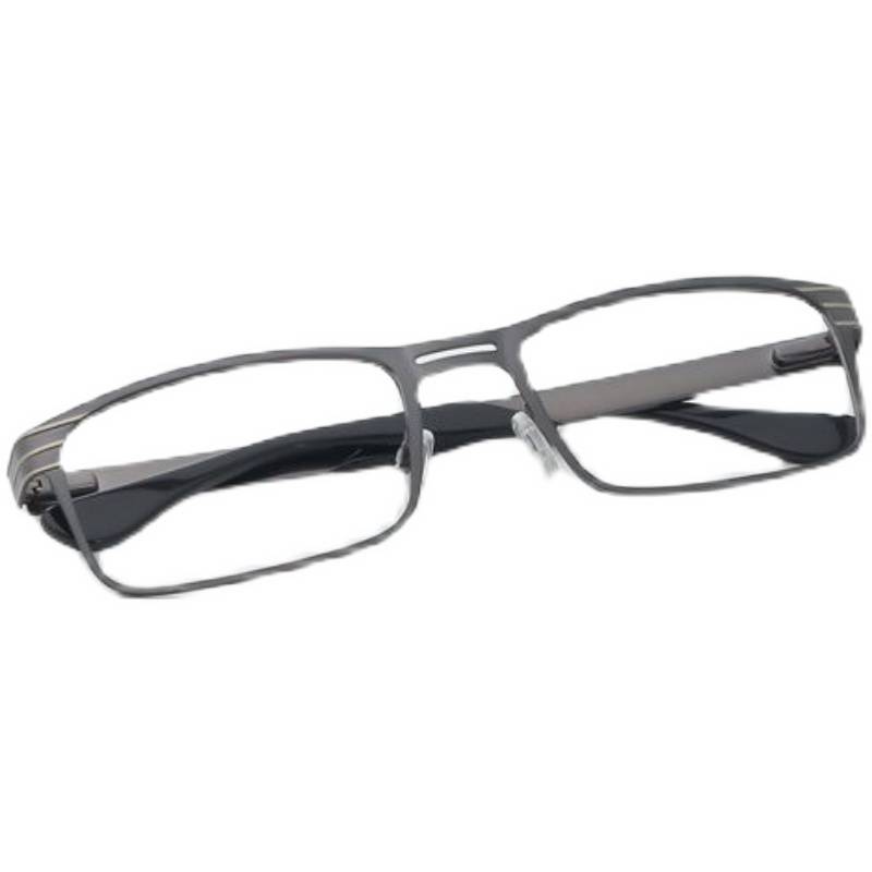Exit the US tail glasses box retro fashion slingshot hinge suitable for big face male myopia glasses frame light