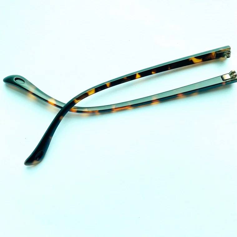 Glasses leg accessories color double tooth glasses legs width 6mm tooth spacing 1.2mm convex glasses legs/pair