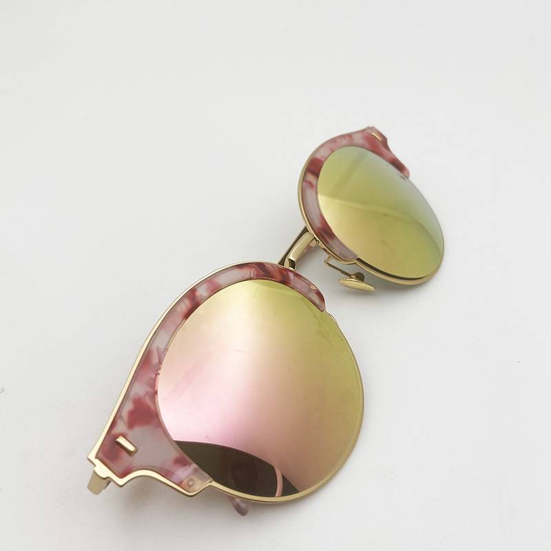 original Single Ms. sunglasses Personalized coating sunglasses anti -ultraviolet lighting mirror shading mirror tide model