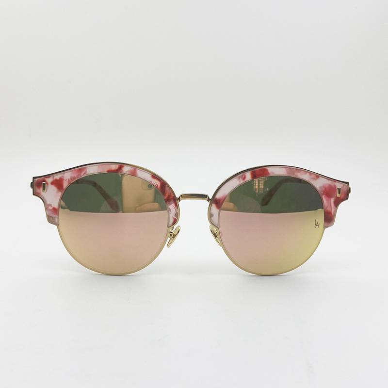 original Single Ms. sunglasses Personalized coating sunglasses anti -ultraviolet lighting mirror shading mirror tide model