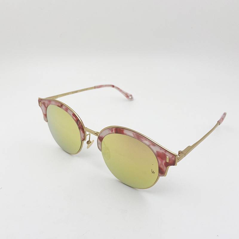 original Single Ms. sunglasses Personalized coating sunglasses anti -ultraviolet lighting mirror shading mirror tide model