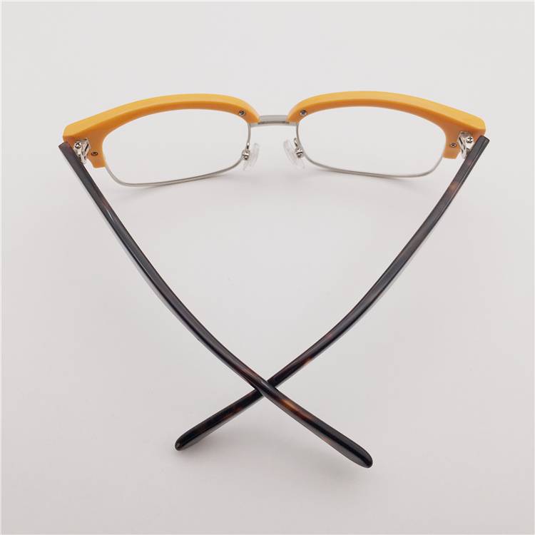 Treasured Japanese order orange board full -frame personality retro eyebrow frame glasses frame men and women